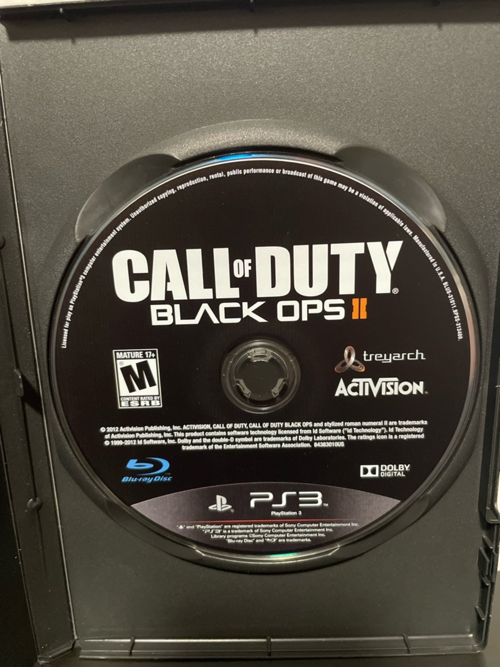Call Of Duty Black Ops 2 II PS3 PlayStation 3 Sony Video Game Activision 2012